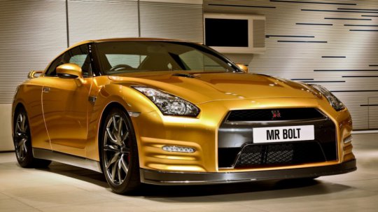 Nissan’s GT-R “Bolt Gold” Vehicle by Usain Bolt