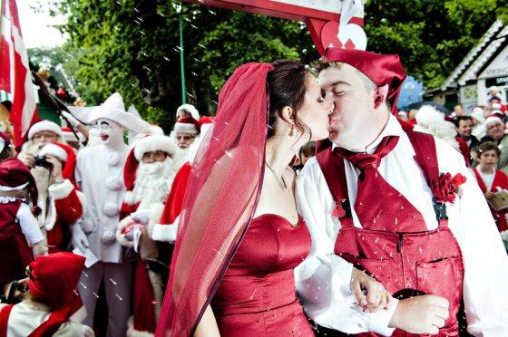 ქორწილი სანტა-კლაუსების მსოფლიო ყრილობაზე(კოპენჰაგენი)
