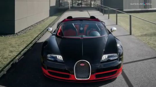 2013 Bugatti Veyron Grand Sport Vitesse Black and Red - 1,200 hp